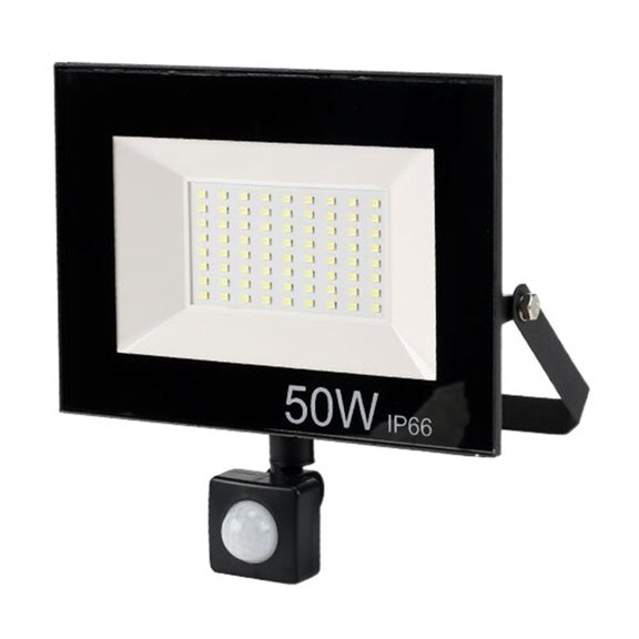 PIR Motion Sensor LED Flood Light 50W Outdoor Floodlight Waterproof Led Spotlight For Garden Wall Street Light - Wide Angle Beam