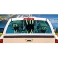 thumbnail image 1 of PIRANHAS Rear Window Graphic truck view thru vinyl decal back, 1 of 3