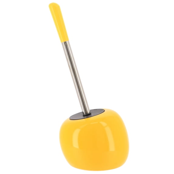PISE Freestanding Yellow Toilet Brush and Holder Set