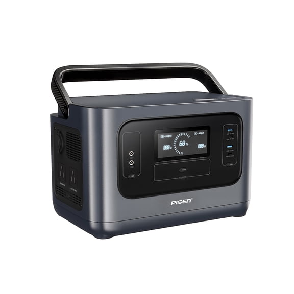 PISEN Portable Power Station 1000W, 1008Wh LiFePO4 Battery Backup with AC Outlets, PD 100W USB-C and 200W Solar Input for Camping, Outdoor Use and Emergency Home Backup