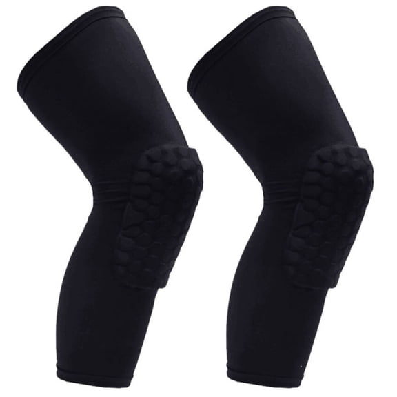 PISIQI Knee Pads Compression Long Leg Cover for Basketball 1 Pair