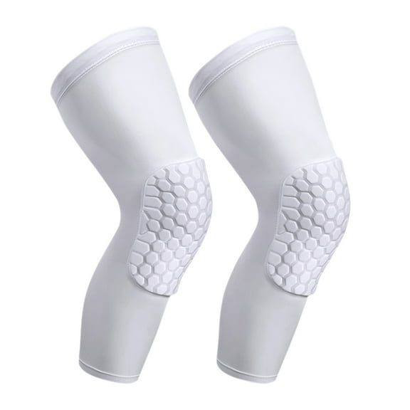 PISIQI knee pads compression pad long leg cover anti-collision support knee pads suitable for basketball, football, volleyball cycling (1 pair)