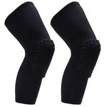 PISIQI knee pads compression pad long leg cover anti-collision support knee pads suitable for basketball, football, volleyball cycling (1 pair)