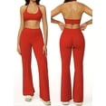 thumbnail image 1 of PISONIC 2pcs Women's High-Waisted Leggings & Sports Bra Set - Quick-Dry Workout Outfit with Adjustable Straps, Non-Slip Grip, All-Season Comfort for Yoga, Gym, Training - Solid Color Athletic Wear, 1 of 10