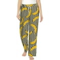 thumbnail image 1 of PISONIC Banana Printed Women's Pajama Pants, Comfy Pajama Bottoms With Pockets&Drawstring, 1 of 7