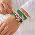 thumbnail image 1 of PISONIC Christmas Beaded Bracelets for Women Candy Santa Snowflake Elk Bracelets Set Christmas Tree Car Stretch Bracelets Set Christmas Holiday Party Charm Jewelry, 1 of 9