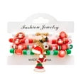 thumbnail image 1 of PISONIC Christmas Bracelets Women Clay Bead Bracelet Xmas Decorations Stackable Stretch Friendship Braclets Set for Christmas Gifts Stocking Stuffers Surprise, 1 of 11