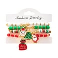 thumbnail image 1 of PISONIC Christmas Bracelets Women Clay Bead Bracelet Xmas Decorations Stackable Stretch Friendship Braclets Set for Christmas Gifts Stocking Stuffers Surprise, 1 of 11