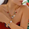thumbnail image 1 of PISONIC Christmas Necklace Bracelet Set Snowflake Collar Necklace Snowflake Jingle Bell Bracelet Festive X-Mas Christmas Jewelry Sets for Women, 1 of 20