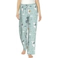 thumbnail image 1 of PISONIC Cute Elephant Printed Women's Pajama Pants, Comfy Pajama Bottoms With Pockets&Drawstring, 1 of 7