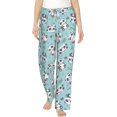 thumbnail image 1 of PISONIC Cute Panda Printed Women's Pajama Pants, Comfy Pajama Bottoms With Pockets&Drawstring, 1 of 7