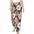 thumbnail image 1 of PISONIC Daisy Printed Women's Pajama Pants, Comfy Pajama Bottoms With Pockets&Drawstring, 1 of 7