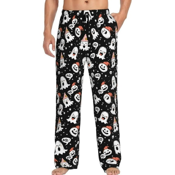 PISONIC Funny Mens Pajama Pants Lounge Men's Pajama Bottoms Soft Sleep Pants With Pockets Drawstring