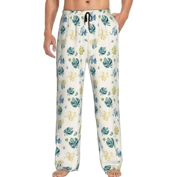 PISONIC Funny Mens Pajama Pants Lounge Men's Pajama Bottoms Soft Sleep Pants With Pockets Drawstring