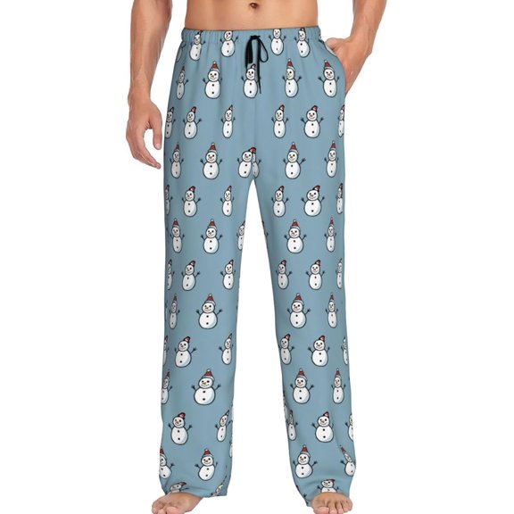 PISONIC Funny Mens Pajama Pants Lounge Men's Pajama Bottoms Soft Sleep Pants With Pockets Drawstring