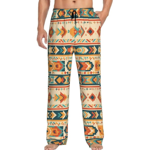 PISONIC Funny Mens Pajama Pants Lounge Men's Pajama Bottoms Soft Sleep Pants With Pockets Drawstring