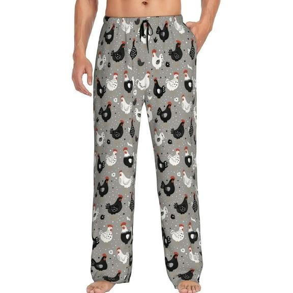 PISONIC Funny Mens Pajama Pants Lounge Men's Pajama Bottoms Soft Sleep Pants With Pockets Drawstring