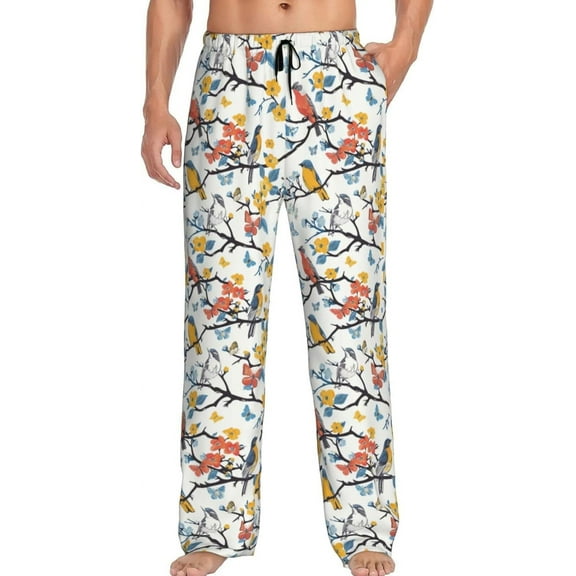 PISONIC Funny Mens Pajama Pants Lounge Men's Pajama Bottoms Soft Sleep Pants With Pockets Drawstring