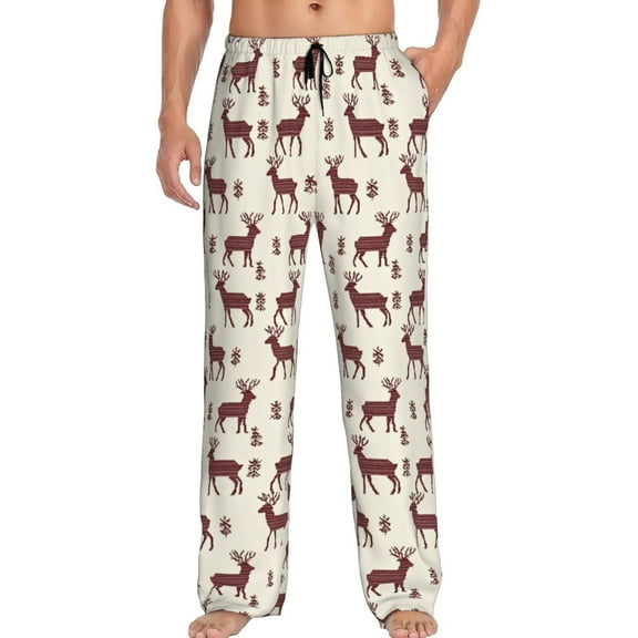 PISONIC Funny Mens Pajama Pants Lounge Men's Pajama Bottoms Soft Sleep Pants With Pockets Drawstring