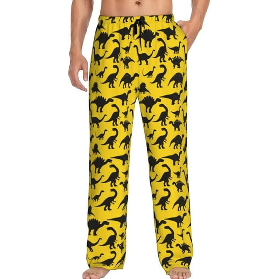 PISONIC Funny Mens Pajama Pants Lounge Men's Pajama Bottoms Soft Sleep Pants With Pockets Drawstring