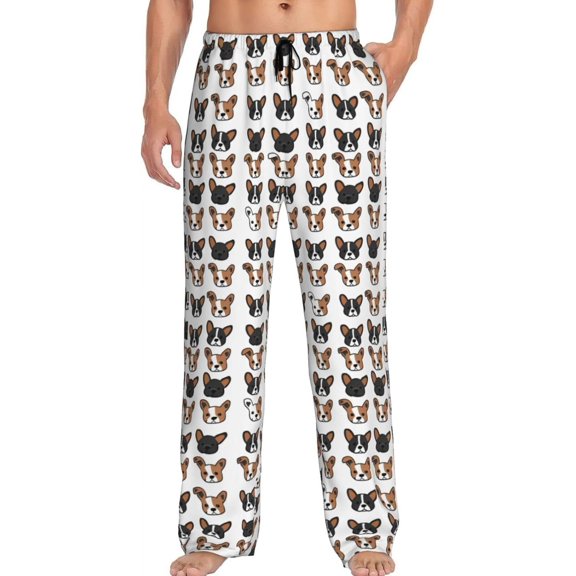 PISONIC Funny Mens Pajama Pants Lounge Men's Pajama Bottoms Soft Sleep Pants With Pockets Drawstring