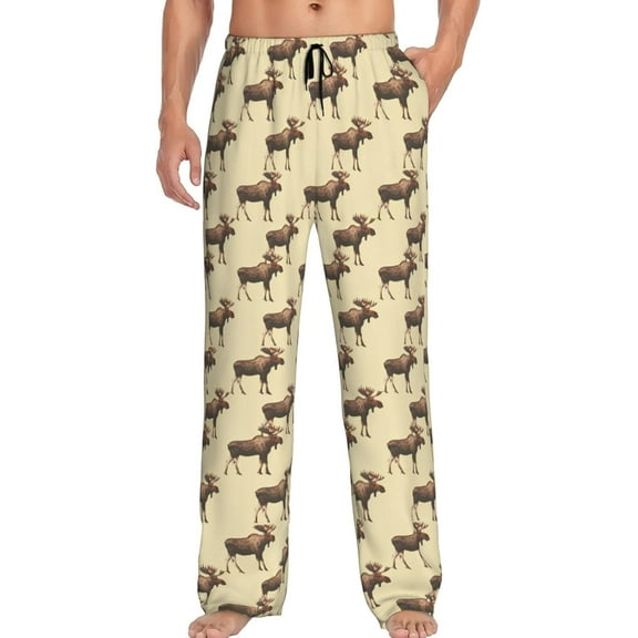 PISONIC Funny Mens Pajama Pants Lounge Men's Pajama Bottoms Soft Sleep Pants With Pockets Drawstring