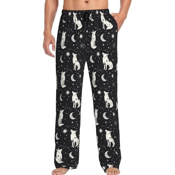PISONIC Funny Mens Pajama Pants Lounge Men's Pajama Bottoms Soft Sleep Pants With Pockets Drawstring