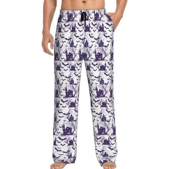 PISONIC Funny Mens Pajama Pants Lounge Men's Pajama Bottoms Soft Sleep Pants With Pockets Drawstring