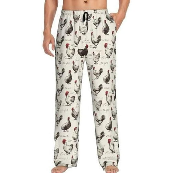 PISONIC Funny Mens Pajama Pants Lounge Men's Pajama Bottoms Soft Sleep Pants With Pockets Drawstring