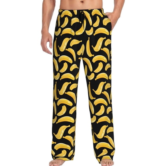 PISONIC Funny Mens Pajama Pants Lounge Men's Pajama Bottoms Soft Sleep Pants With Pockets Drawstring