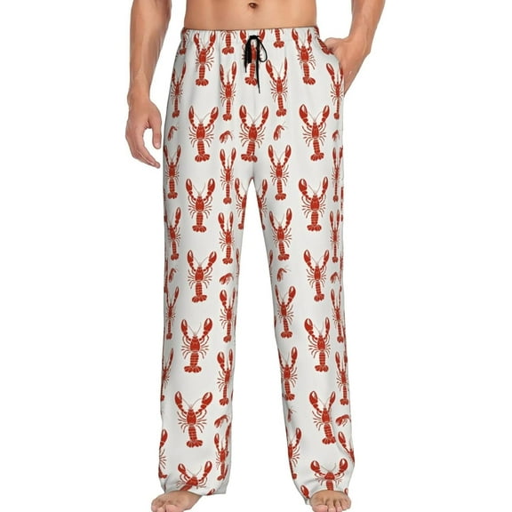 PISONIC Funny Mens Pajama Pants Lounge Men's Pajama Bottoms Soft Sleep Pants With Pockets Drawstring