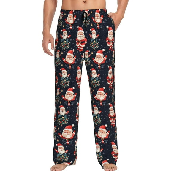 PISONIC Funny Mens Pajama Pants Lounge Men's Pajama Bottoms Soft Sleep Pants With Pockets Drawstring