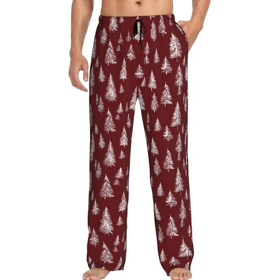 PISONIC Funny Mens Pajama Pants Lounge Men's Pajama Bottoms Soft Sleep Pants With Pockets Drawstring