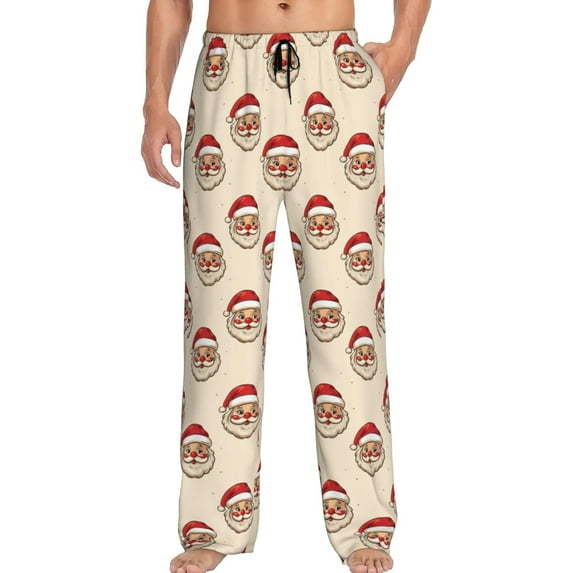 PISONIC Funny Mens Pajama Pants Lounge Men's Pajama Bottoms Soft Sleep Pants With Pockets Drawstring
