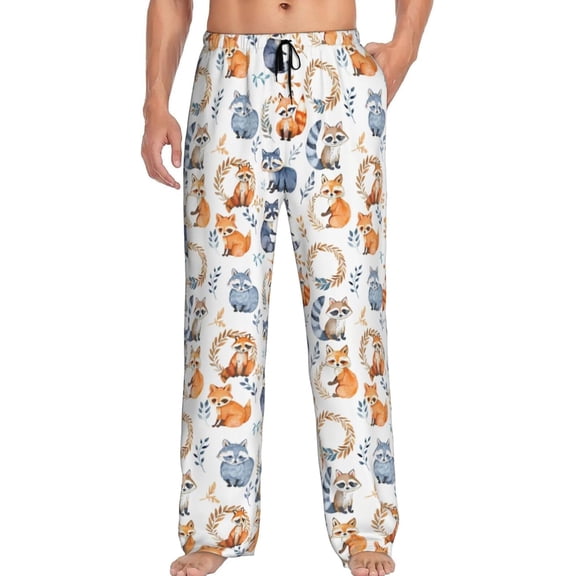 PISONIC Funny Mens Pajama Pants Lounge Men's Pajama Bottoms Soft Sleep Pants With Pockets Drawstring