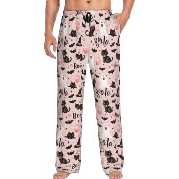 PISONIC Funny Mens Pajama Pants Lounge Men's Pajama Bottoms Soft Sleep Pants With Pockets Drawstring