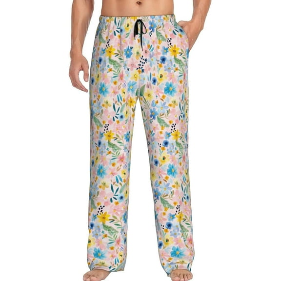 PISONIC Funny Mens Pajama Pants Lounge Men's Pajama Bottoms Soft Sleep Pants With Pockets Drawstring