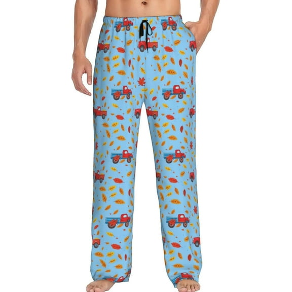 PISONIC Funny Mens Pajama Pants Lounge Men's Pajama Bottoms Soft Sleep Pants With Pockets Drawstring