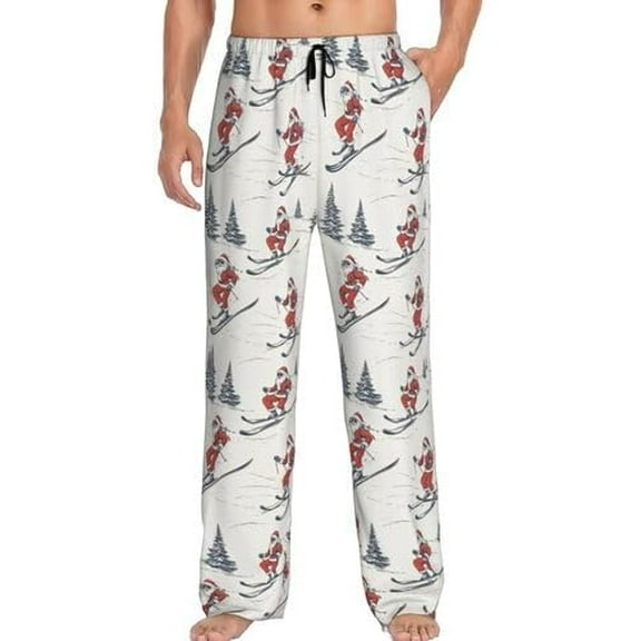PISONIC Funny Mens Pajama Pants Lounge Men's Pajama Bottoms Soft Sleep Pants With Pockets Drawstring
