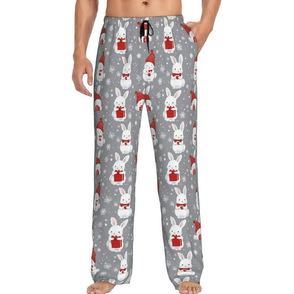 PISONIC Funny Mens Pajama Pants Lounge Men's Pajama Bottoms Soft Sleep Pants With Pockets Drawstring