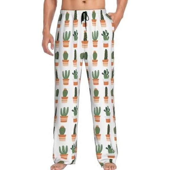 PISONIC Funny Mens Pajama Pants Lounge Men's Pajama Bottoms Soft Sleep Pants With Pockets Drawstring