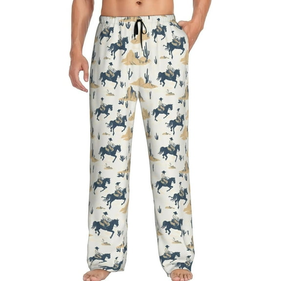 PISONIC Funny Mens Pajama Pants Lounge Men's Pajama Bottoms Soft Sleep Pants With Pockets Drawstring