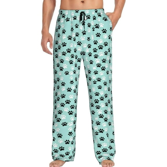 PISONIC Funny Mens Pajama Pants Lounge Men's Pajama Bottoms Soft Sleep Pants With Pockets Drawstring