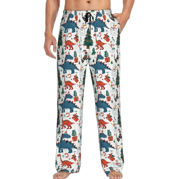 PISONIC Funny Mens Pajama Pants Lounge Men's Pajama Bottoms Soft Sleep Pants With Pockets Drawstring