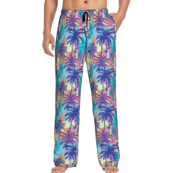 PISONIC Funny Mens Pajama Pants Lounge Men's Pajama Bottoms Soft Sleep Pants With Pockets Drawstring