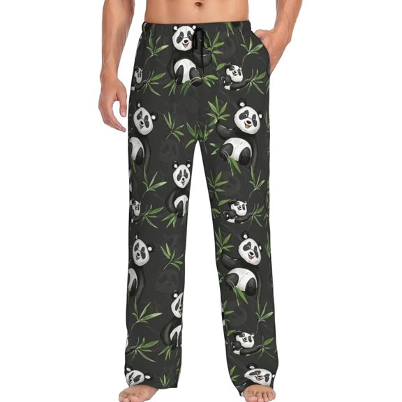 PISONIC Funny Mens Pajama Pants Lounge Men's Pajama Bottoms Soft Sleep Pants With Pockets Drawstring