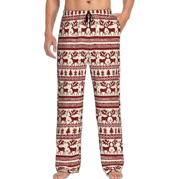 PISONIC Funny Mens Pajama Pants Lounge Men's Pajama Bottoms Soft Sleep Pants With Pockets Drawstring
