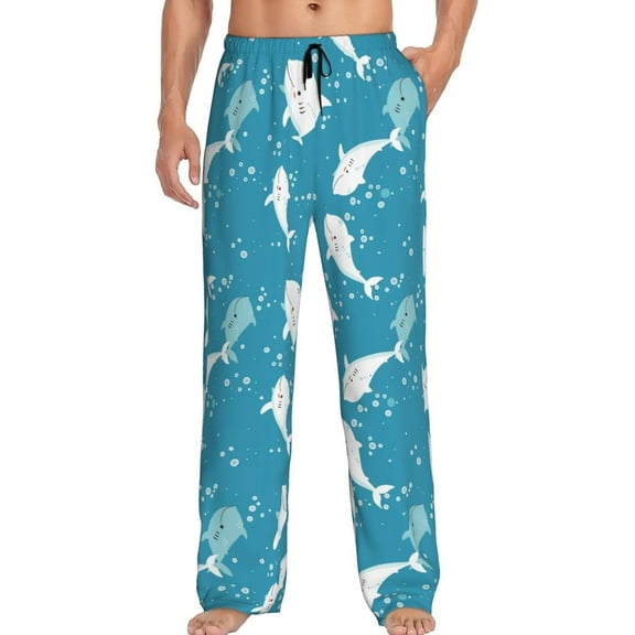 PISONIC Funny Mens Pajama Pants Lounge Men's Pajama Bottoms Soft Sleep Pants With Pockets Drawstring