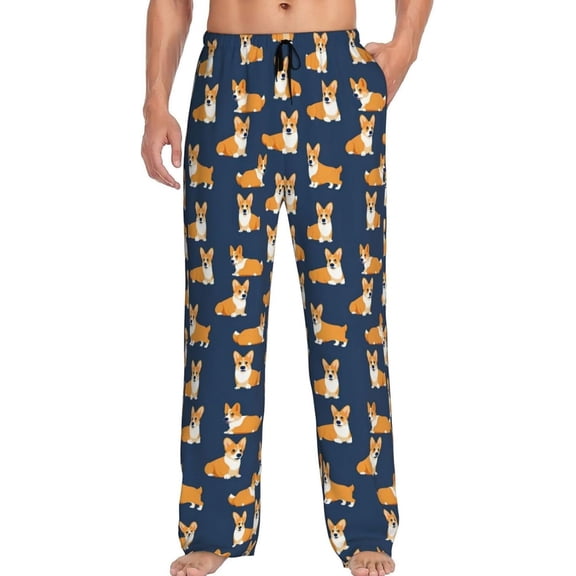 PISONIC Funny Mens Pajama Pants Lounge Men's Pajama Bottoms Soft Sleep Pants With Pockets Drawstring