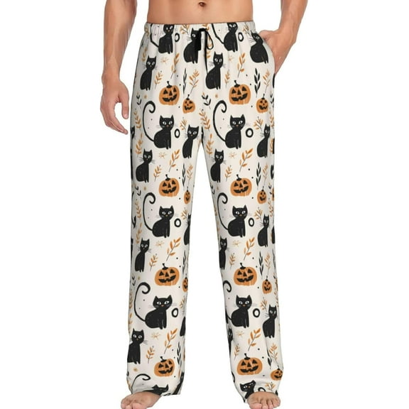 PISONIC Funny Mens Pajama Pants Lounge Men's Pajama Bottoms Soft Sleep Pants With Pockets Drawstring